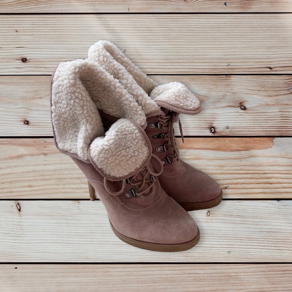 Laced up suede booties - Picture 13 of 13